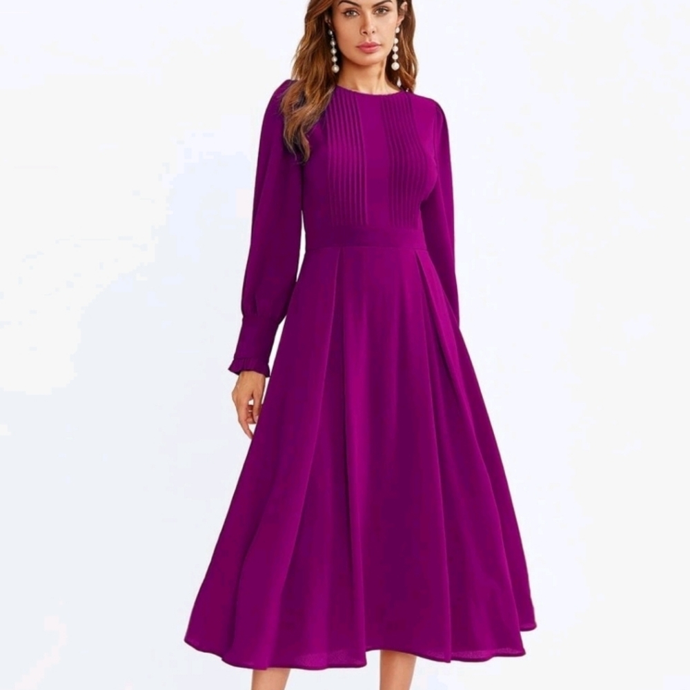SOLD! Long sleeve midi dress